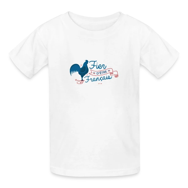 Fierté Française : Élégance et Patrie sur T-shirts Russell Enfant