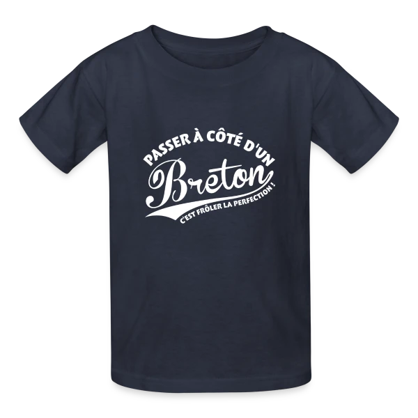 Perfection Bretonne sur T-shirts Russell Enfant