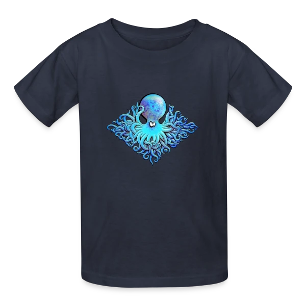 Poulpe 51 Tentacules sur T-shirts Russell Enfant