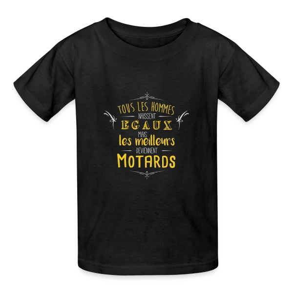 Seuls les Meilleurs Deviennent Motards sur T-shirts Russell Enfant