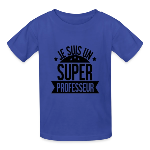 Super Professeur : Fierté Pédagogique sur T-shirts Russell Enfant