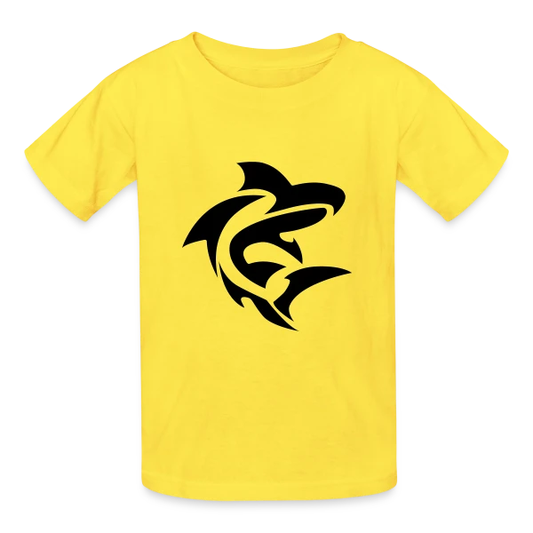 Requin Élégant des Profondeurs sur T-shirts Russell Enfant