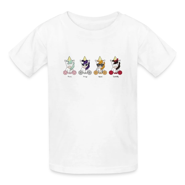 Les Licornes Enchantées sur T-shirts Russell Enfant