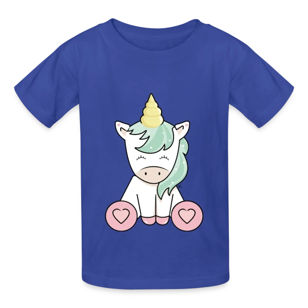 Licorne Kawaii Mignonne sur T-shirts Russell Enfant