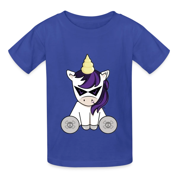 Licorne Grunge : Rebelle et Mystérieuse sur T-shirts Russell Enfant