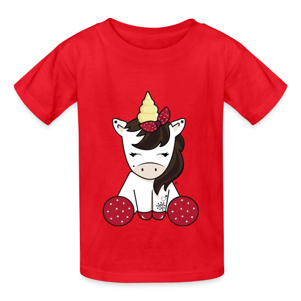 Licorne Rockabilly : Style Rétro Envoûtant sur T-shirts Russell Enfant