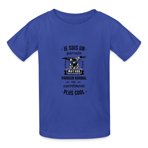 Parrain Motard : Le Meilleur des Parrains sur T-shirts Russell Enfant