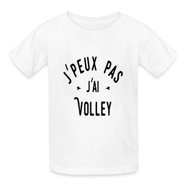 J'peux pas j'ai Volley - Humour Sportif sur T-shirts Russell Enfant