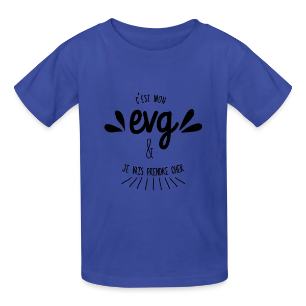 C'est Mon EVG Humour sur T-shirts Russell Enfant