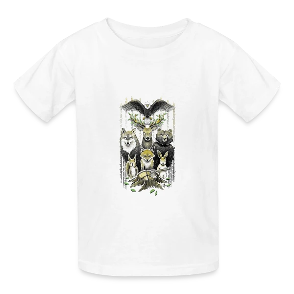 Esprits Sylvestres: Vengeance Forestière sur T-shirts Russell Enfant