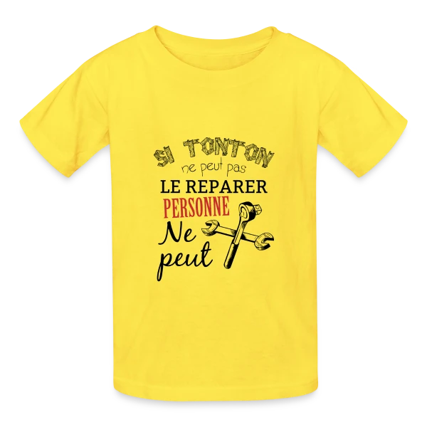Mon Tonton Réparateur : L'Expert Infaillible sur T-shirts Russell Enfant