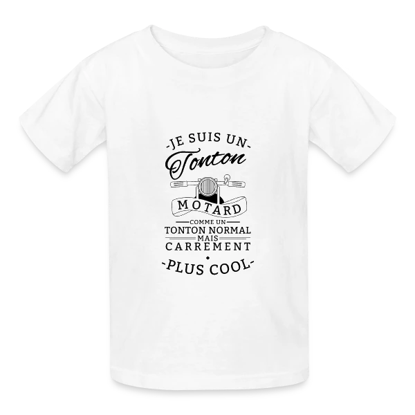 Tonton Motard : Carrément le Plus Cool ! sur T-shirts Russell Enfant