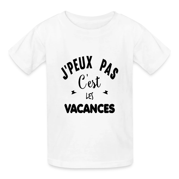 C'est les Vacances ! sur T-shirts Russell Enfant