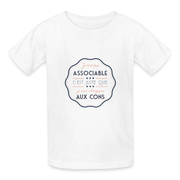 Sociable ? Non, Merci ! sur T-shirts Russell Enfant