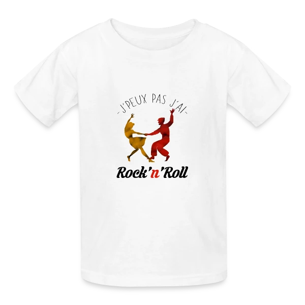 J'peux pas, j'ai Rock sur T-shirts Russell Enfant