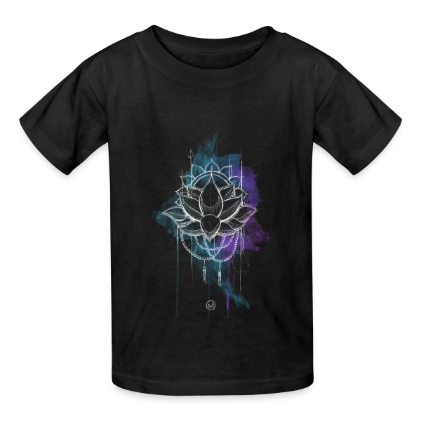 Mandala Solstice d'Été Lumineux sur T-shirts Russell Enfant