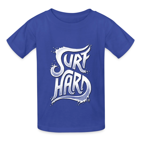 Surf Intense V1 sur T-shirts Russell Enfant