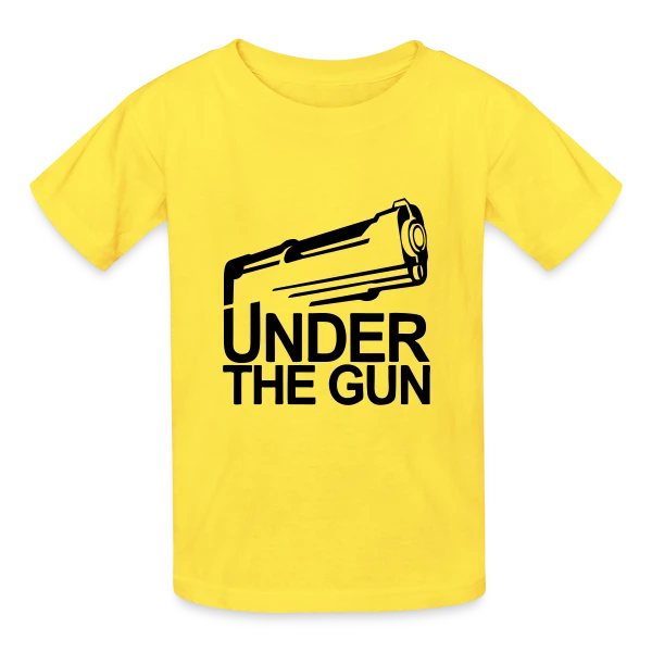 Poker: Under the Gun - Le Choix du Joueur sur T-shirts Russell Enfant