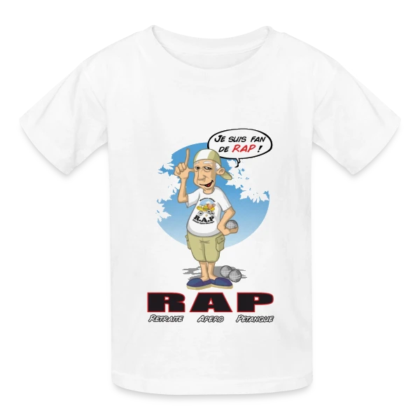 Retraite Idéale : Apéro & Pétanque à Volonté sur T-shirts Russell Enfant