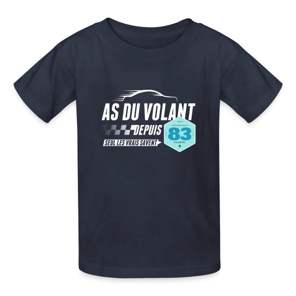 As du Volant 1983 - Légende de la Route sur T-shirts Russell Enfant