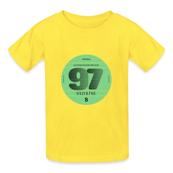 France Rétro 1997 : L'Icône Automobile Vintage sur T-shirts Russell Enfant