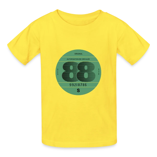 "France 1988" | Automobile Rétro Vintage sur T-shirts Russell Enfant