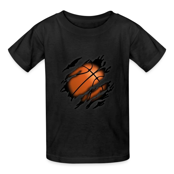 Le Basketball en Moi - Esprit Sportif sur T-shirts Russell Enfant