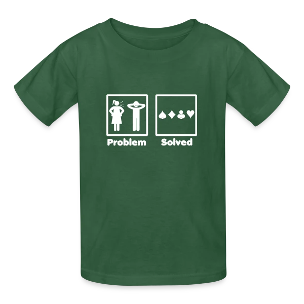 Problème Résolu: Poker! sur T-shirts Russell Enfant