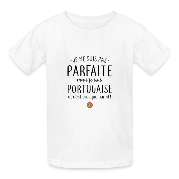Pas Parfaite, Juste Italienne ! sur T-shirts Russell Enfant