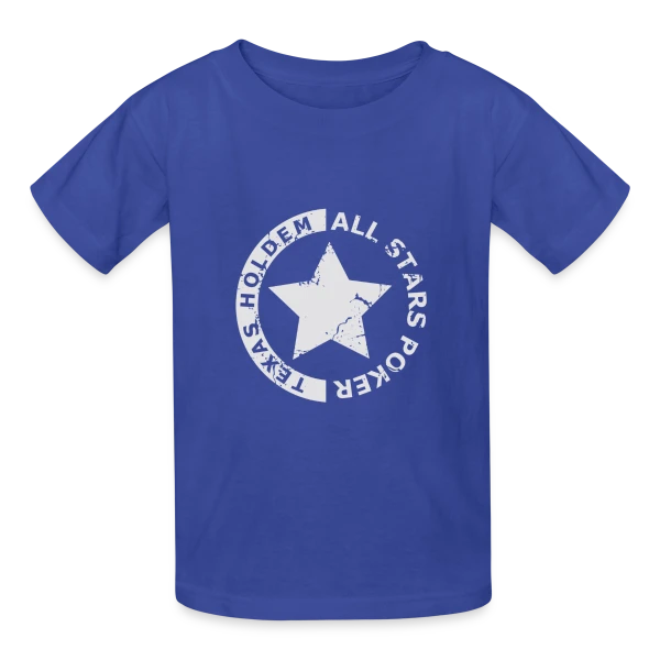 Poker All Stars: Texas Hold'em Légendes sur T-shirts Russell Enfant
