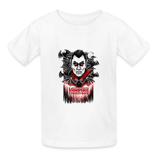 Le Retour du Vampire V2 sur T-shirts Russell Enfant