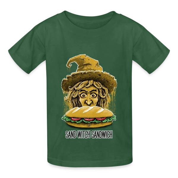Sorcière des Sables & Son Sandwich sur T-shirts Russell Enfant