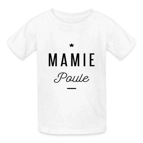 Super Mamie Poule sur T-shirts Russell Enfant