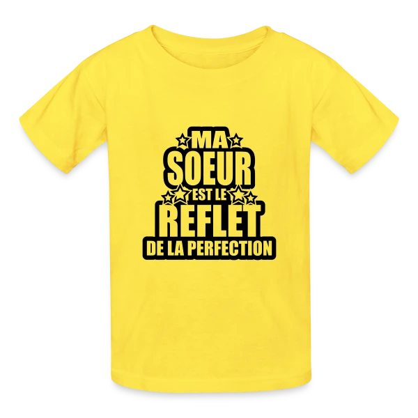 Ma Sœur, Reflet de la Perfection et de l'Amour sur T-shirts Russell Enfant