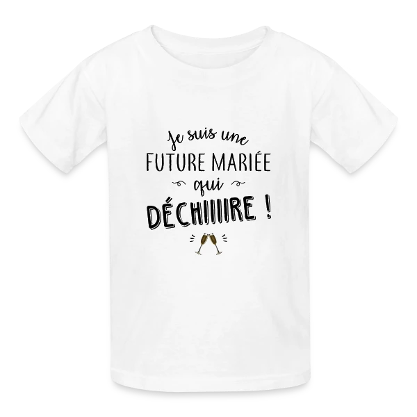 Future Mariée Qui Dépote sur T-shirts Russell Enfant
