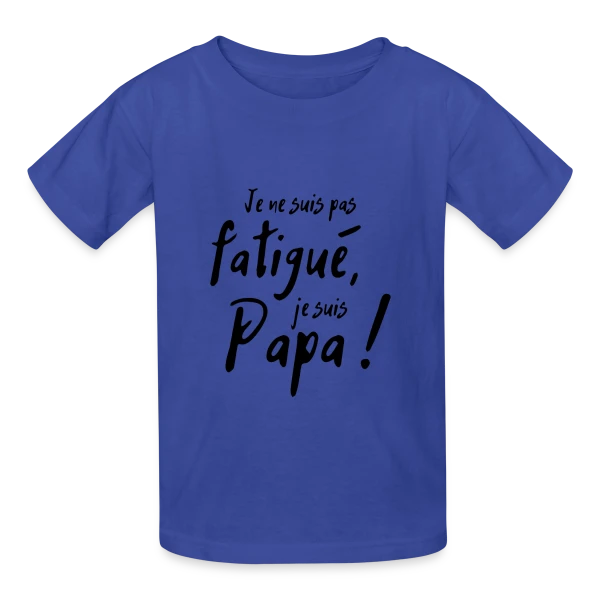 Mon Papa Héro sur T-shirts Russell Enfant