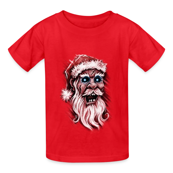 Père Noël Zombie sur T-shirts Russell Enfant