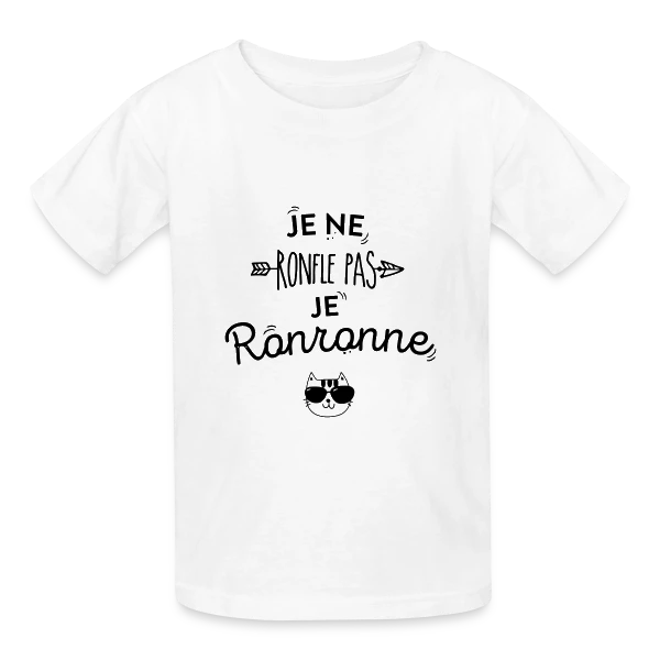 Je Ronronne sur T-shirts Russell Enfant