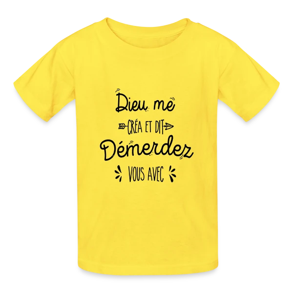 Démerdez-vous ! sur T-shirts Russell Enfant