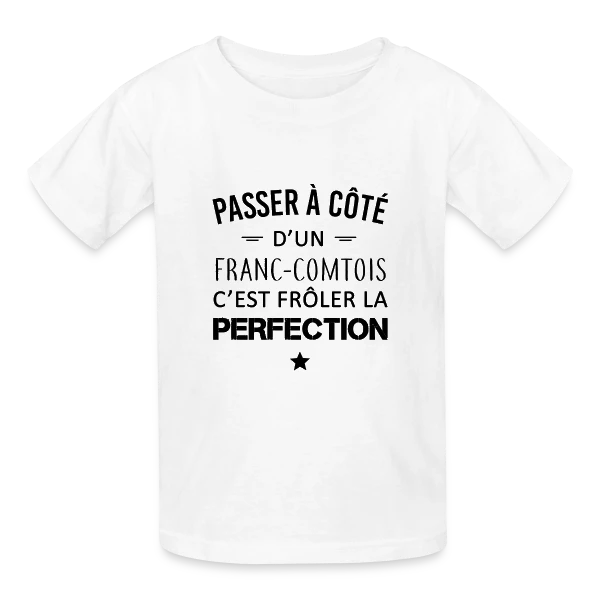 Franc-Comtois : Touchez la Perfection du Doigt sur T-shirts Russell Enfant