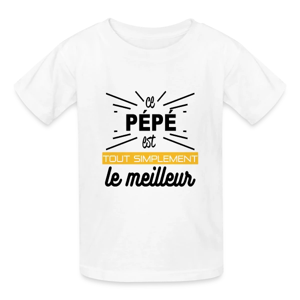 Pépé : Simplement le Meilleur sur T-shirts Russell Enfant
