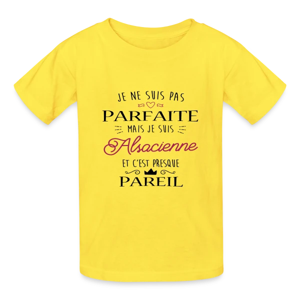 Pas Parfaite Mais Alsacienne sur T-shirts Russell Enfant