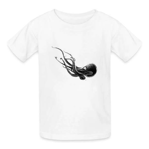 Octopoulpe sur T-shirts Russell Enfant