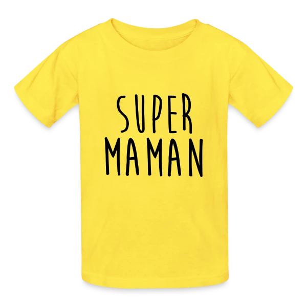 SUPER MAMAN : T-shirt Hommage à une Héroïne sur T-shirts Russell Enfant