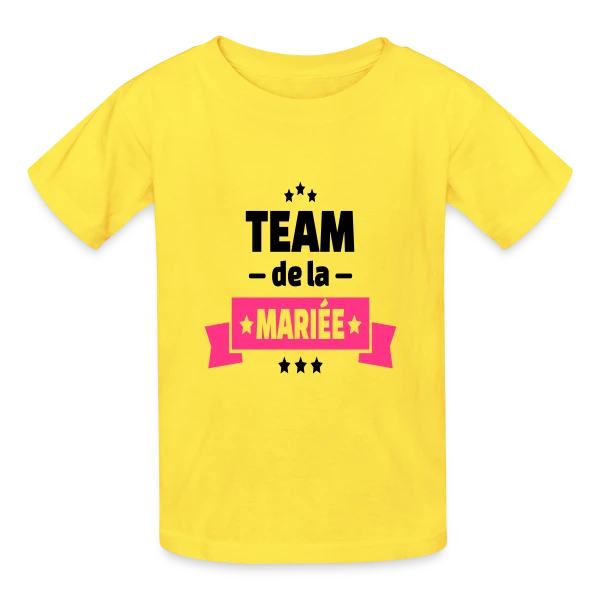 Team de la Mariée : EVJF Inoubliable entre Amies sur T-shirts Russell Enfant