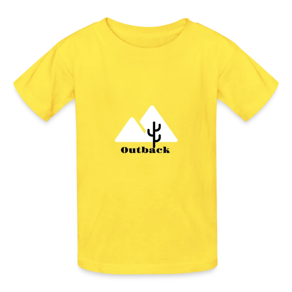 Outback Cactus Désert sur T-shirts Russell Enfant