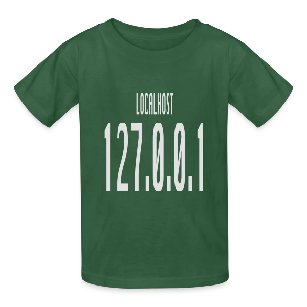 Localhost 127.0.0.1 - No Place Like Home pour Geek sur T-shirts Russell Enfant