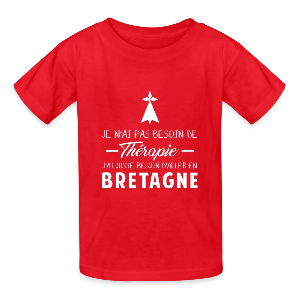 Thérapie Bretagne sur T-shirts Russell Enfant