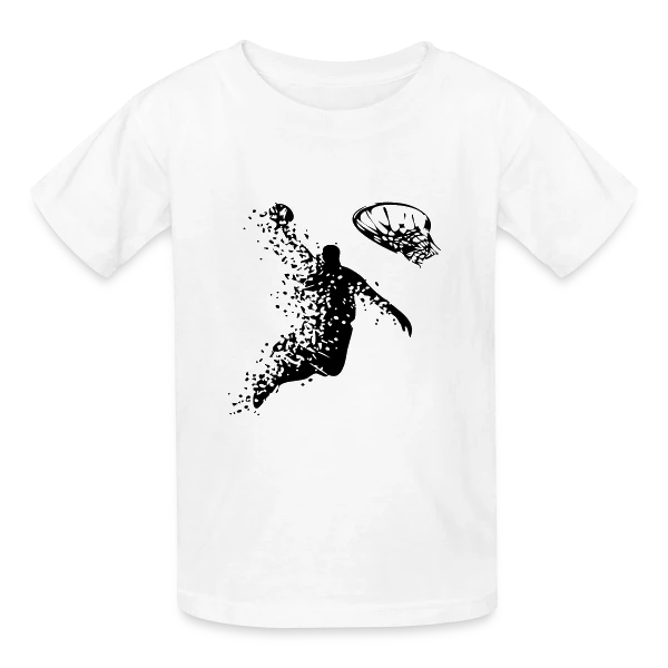 Passion Basketball : Le Donqueo sur T-shirts Russell Enfant