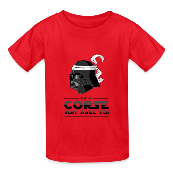 Dark Vador Corse Humour sur T-shirts Russell Enfant